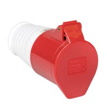 Розетка кабельная 16А 380В 3P+РЕ IP44 (214) EKF ps-214-16-380