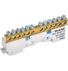 Шина нулевая N изол. на универс. держ. 6х9-12-С TEKFOR IEK TF-NN10-12-KL-K07