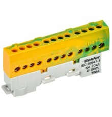 Шина PE "земля" изол на универс. держ. 6х9-12-ЖЗ TEKFOR IEK TF-NN10-12-KL-K52