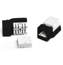 Вставка Keystone Jack RJ45 (8P8C) кат.6 KJNE-8P8C-C6-90-BK 110 IDC заделка с помощью NE-TOOL черн. Hyperline 222453