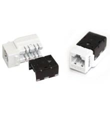 Вставка Keystone Jack RJ45 (8P8C) кат.6A KJNE-8P8C-C6a-90-WH 110 IDC заделка с помощью NE-TOOL бел. Hyperline 47013