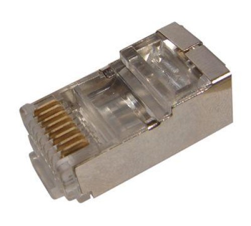 Джек компьютерный RJ45 (8P8C) кат.5E с экраном (уп.100шт) Rexant 05-1023 Джек компьютерный RJ45 (8P8C) кат.5E с экраном (уп.100шт) Rexant 05-1023