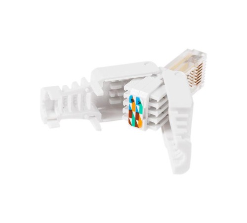 Джек штекер RJ45 8Р8С быстрозажимной ручной Rexant 05-1051 Джек штекер RJ45 8Р8С быстрозажимной ручной Rexant 05-1051