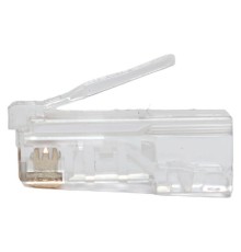 Коннектор RJ45 (8P8C) кат.5E неэкранир. 30мкд универс. (уп.10шт) TERACOM PRO EKF TRP-PLUG-5EUTP-10