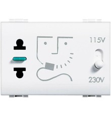 Розетка LivingLight для бритв с изол. трансформатором питание 230В 50/60Гц Leg BTC N4177