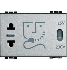 Розетка LivingLight для бритв с изол. трансформатором питание 230В 50/60Гц Leg BTC NT4177