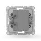 Розетка 2-м USB СП Pixel тип A+A 5В 1х2.1А 2х1.05А механизм алюм. TOKOV ELECTRIC TKE-PX-2USB-C03