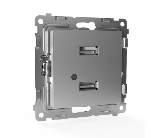 Розетка 2-м USB СП Pixel тип A+A 5В 1х2.1А 2х1.05А механизм алюм. TOKOV ELECTRIC TKE-PX-2USB-C03 Розетка 2-м USB СП Pixel тип A+A 5В 1х2.1А 2х1.05А механизм алюм. TOKOV ELECTRIC TKE-PX-2USB-C03