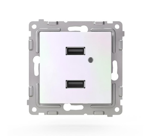 Розетка 2-м USB СП Pixel тип A+A 5В 1х2.1А 2х1.05А механизм перламутр. TOKOV ELECTRIC TKE-PX-2USB-C04 Розетка 2-м USB СП Pixel тип A+A 5В 1х2.1А 2х1.05А механизм перламутр. TOKOV ELECTRIC TKE-PX-2USB-C04