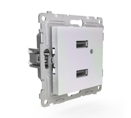 Розетка 2-м USB СП Pixel тип A+A 5В 1х2.1А 2х1.05А механизм перламутр. TOKOV ELECTRIC TKE-PX-2USB-C04 Розетка 2-м USB СП Pixel тип A+A 5В 1х2.1А 2х1.05А механизм перламутр. TOKOV ELECTRIC TKE-PX-2USB-C04