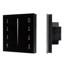 Панель SMART-P34-DIM-IN Black (230В 0-10В Sens 2.4G) (IP20 пластик) Arlight 028112