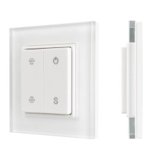 Панель SMART-P47-DIM-G-SUF (3В 1 зона Knob 2.4G) (стекло) Arlight 032983