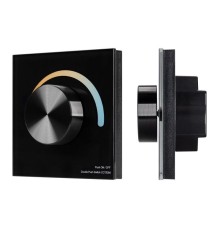 Панель SMART-P20-MIX-G-IN Black (12-24В 4х3А Rotary 2.4G) (IP20 пластик) Arlight 033762